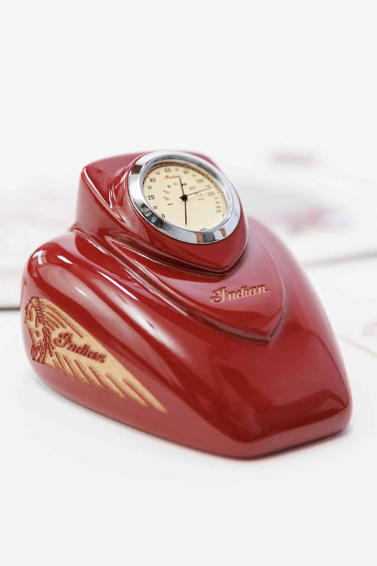 Indian Motorcycles branded clock